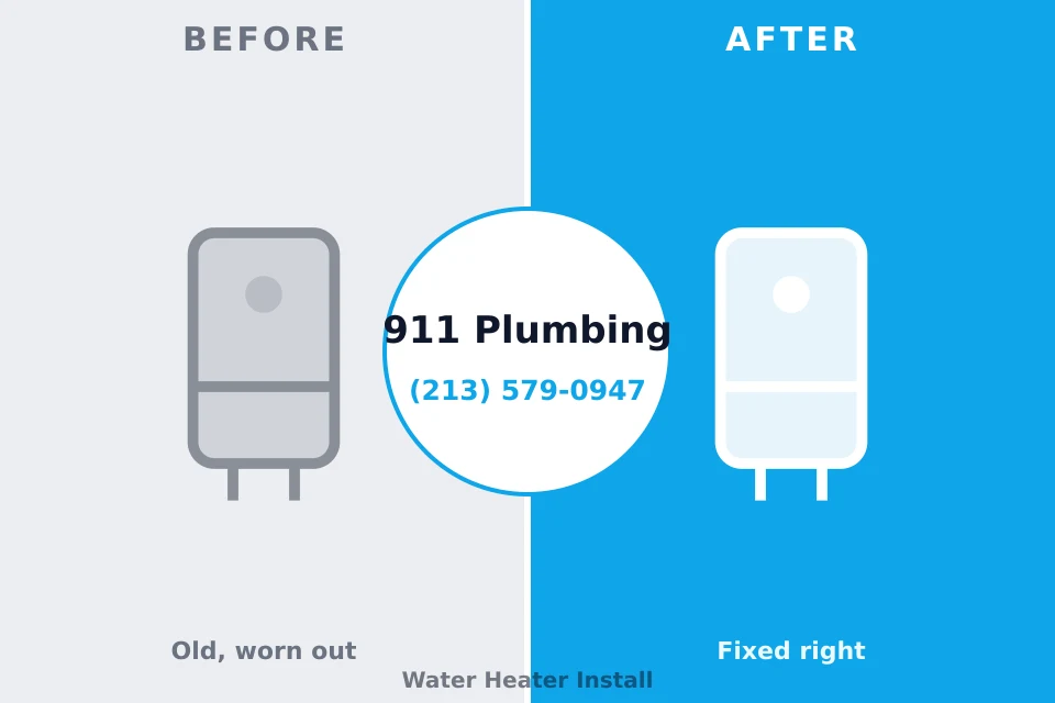 Before and after: plumbing company Shenandoah Junction, WV